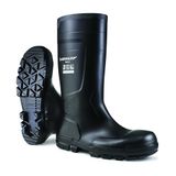 Dunlop Work-It S5 pvc-werklaarzen – Waterdichte veiligheidslaarzen met stalen neus – Chemicaliënbestendig en antislip - Zwart – Maat 48
