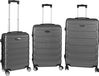 H4L Set de 3 valises rigides à roulettes - Anthracite - Tailles S, M, L