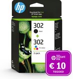 HP 302 - Inktcartridge kleur & zwart + Instant Ink tegoed