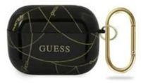 Guess Guacaptpuchbk AirPods Pro Cover Zwart/Zwart, Gouden Kettingcollectie