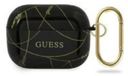 Guess Guacaptpuchbk AirPods Pro Cover Zwart/Zwart, Gouden Kettingcollectie