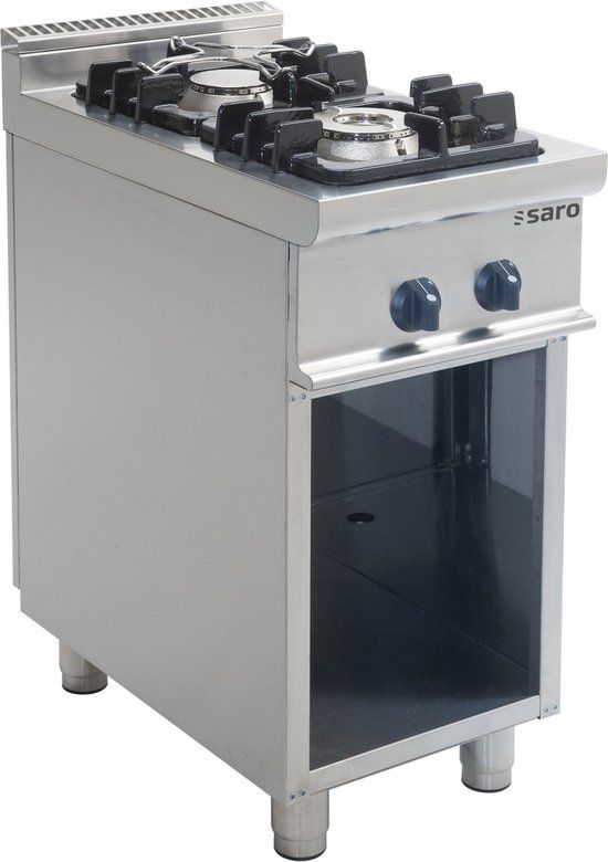 Saro Gasfornuis met Open Onderstel 12 kW 2 Branders