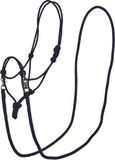 Imperial Riding IRHFree Ride Knoophalster, licht, robuust touw van sterk polyestertouw, individueel verstelbaar, voor training, grondwerk en dagelijks gebruik, zwart, volledig