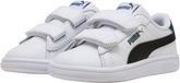 Puma Smash 3.0 L V Inf Sneakers Junior Wit - Zwart - Donkergroen