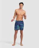 Arena Bedrukte zwemshort Allover Heren Blauw XXL