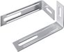 vidaXL Anti-tip beugel 2 stuks Zilver IJzer 74,5 x 15 x 32 mm