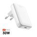 FIXED FIXCG30S-C-WH Chargeur pour appareils mobiles, Universel, Blanc, AC, Charge rapide, Intérieur