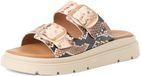 Tamaris dames leren muiltjes Beige/Snake