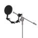 QUIK LOK - FAP/006 scharnierarm met anti-pop-filter Ø 157 mm, armlengte 400 mm, verstelbare klem 15-35 mm, schroefdraad 3/8 inch, licht en draagbaar