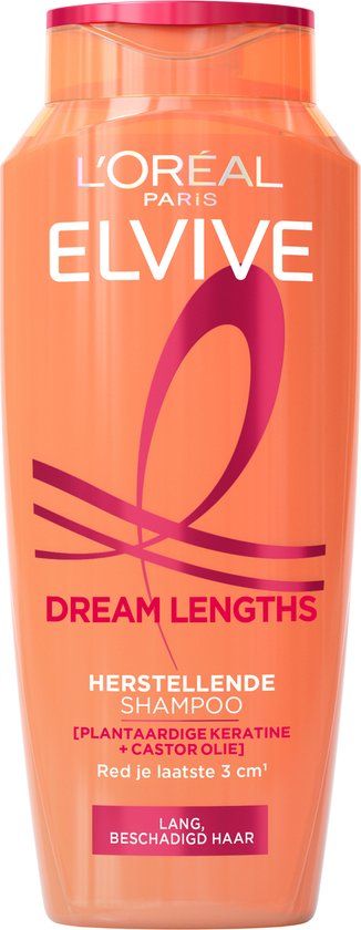 Elvive L'Oréal Paris Elvive Dream Lengths Shampoo - Voor lang, beschadigd haar - Herstellende shampoo - 250 ml