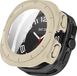 Qubix - Étui rigide avec protection d'écran (étanche) - Beige - Convient pour Samsung Galaxy Watch Ultra / Ultra 2 - 47mm