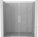 Mexen Rox porte de douche coulissante 200 cm, verre transparent, traitement anticalcaire, blanc