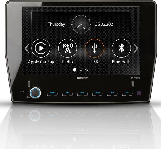 Xzent X-F285 Autoradio - Ford Transit - 1-DIN - DAB+ - CarPlay - Bluetooth