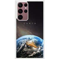 Samsung Galaxy S22 Earth Verstevigd hoesje met sublimatie bedrukking