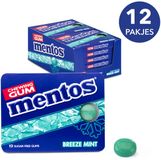 Mentos Kauwgom Breeze Mint - 3 x 12 x 12 stuks - Voordeelverpakking