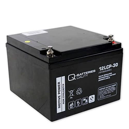 Q-Batteries 12LCP-30 / 12V - 30Ah loodaccu cyclitype AGM - Deep Cycle VRLA