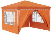 vidaXL Pop-up Feesttent Oranje Oxford Stof 288 x 288 x 245 cm