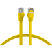 Patchkabel RJ45 Flachpatchkabel Cat.6A U/FTP PVC, gelb 1m
