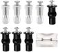 Holland Connections Charnières universelles pour abattant de toilette set - Noir, Blanc