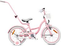 Sun Baby Flower Bike Fiets voor een meisje van 4 tot 6 jaar, 16 inch Roze