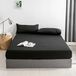 Good Nite Hoeslaken, 140 x 200 cm, zwart, microvezel, extra diep, 30 cm, zacht en ademend, machinewasbaar