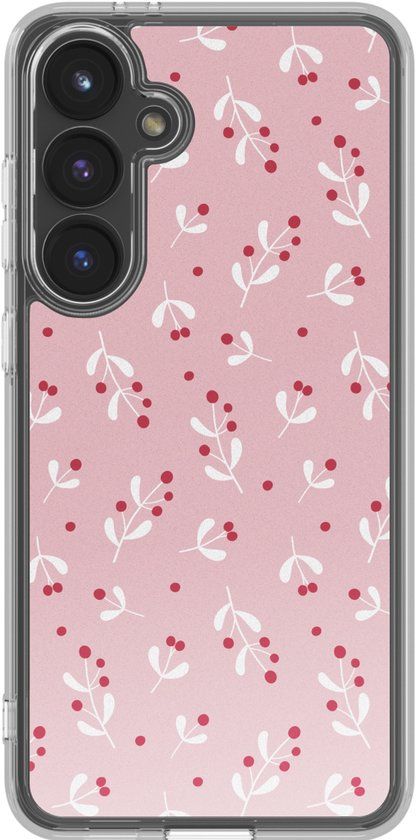 imoshion Hoesje - Geschikt voor Samsung Galaxy S24 FE - Design hoesje - Berries Blush
