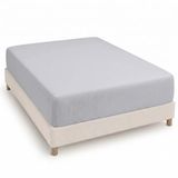 Degrees home Collection Hoeslaken, 90 x 190 x 33 cm, microvezel, polyester, geborsteld, grijs