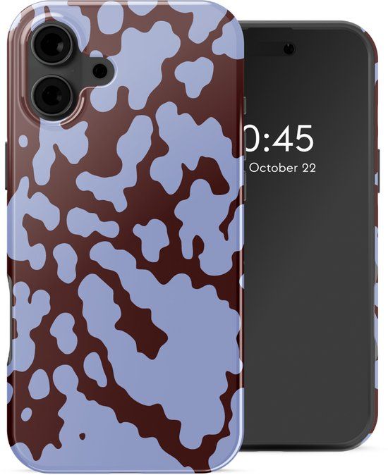 Selencia Hoesje - Geschikt voor Apple iPhone 16 - Backcover geschikt voor MagSafe - Moo'd Lavender Glow