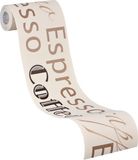 A.S. Création COFFEE, ESPRESSO, CAPPUCCINO BEHANGRAND | Zelfklevend - bruin beige