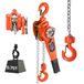 VEVOR Hefboomtakel, 3/4T hefvermogen, handkettingtakel, 6 m hefvermogen, G80 stalen legering ketting met mechanische dubbele palrem, tr Hoist 360° draaibare haken, rateltakel voor magazijn, bouw en garage