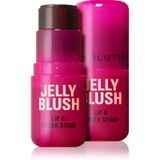 Revolution Beauty Jelly Blush Stick voor Lippen & Wangen, Langdurig & Opbouwbaar met Hyaluronzuur & Aloë, Vegan & Dierproefvrij, Kersenrood