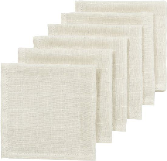 Meyco Baby Nature Monddoekjes - Hydrofiel - 6-Pack - 30x30cm