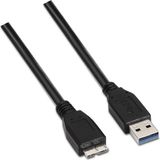 AISENS A105-0044 USB-kabel USB 3.2 Gen 1 (3.1 Gen 1) 2 m USB A Micro-USB B Zwart