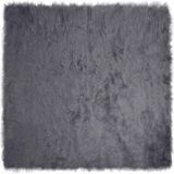 vidaXL Imitatie schapenvacht vloerkleed TAFALLA Antracietkleurig 120 x 120 cm