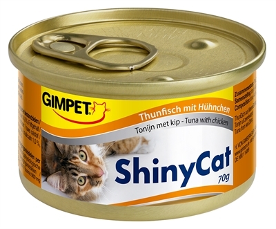 GIMPET Shinycat Tonijn/kip 24x70 Gr