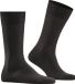 FALKE Cool 24/7 herensokken, effen, katoen, bruin, maat 43-44