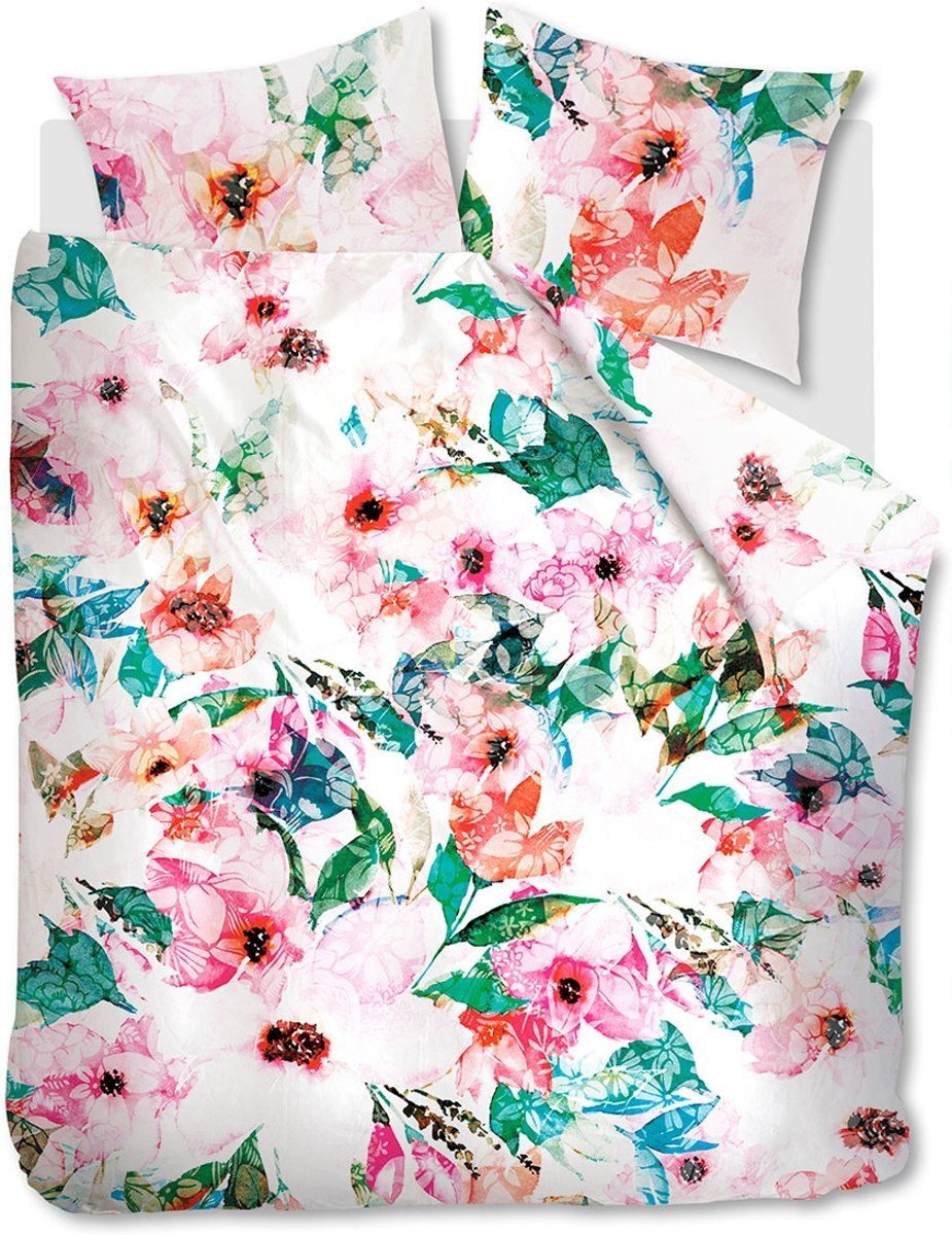 Beddinghouse Floral Storm Dekbedovertrek - 240 x 220 cm - Roze - Katoen