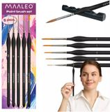 Maaleo Penseelset 5-delig – Perfect voor Fijn Schilderwerk