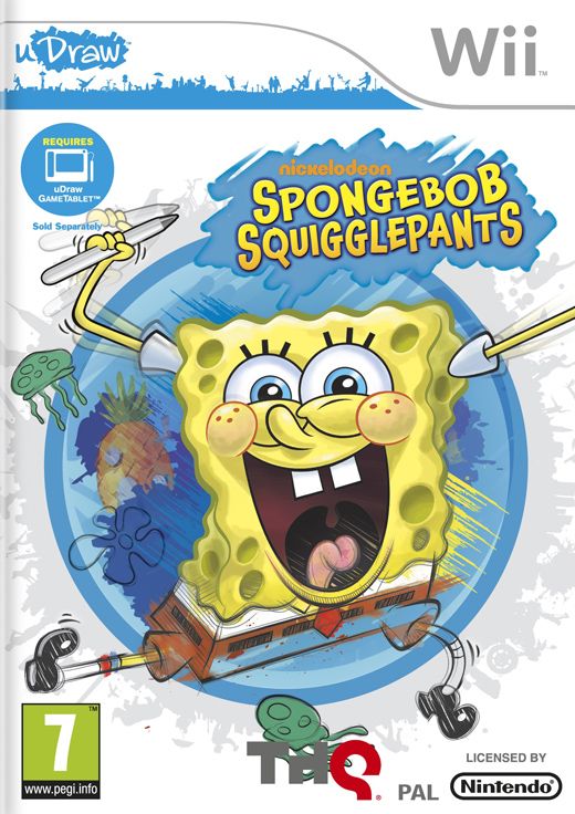 THQ SpongeBob De Onnozele Krabbelaar (Nintendo Wii, uDraw only)