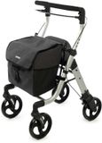 Carlett Rollator Lett Walk - Grote boodschappentas - Grote wielen - Dubbel remsysteem, met 1 hand te bedienen - Weegt slechts 7,6 kg - Gebruikersgewicht tot 136 kg - Volcano