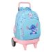Safta Sac à dos à roulettes compact évolutif extractible Stitch Waves 33l 33x22x45 cm