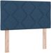 vidaXL LED Hoofdbord Blauw Stof