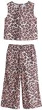 Next - Meisjes - Set van top en broek met omgeslagen pijpen - Bruin