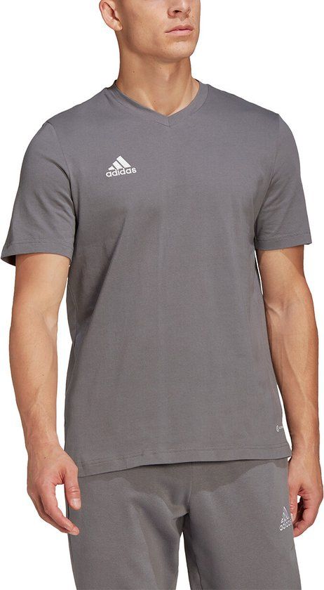 Adidas Entrada 22 T-Shirt Heren - Grijs - Maat 2XL