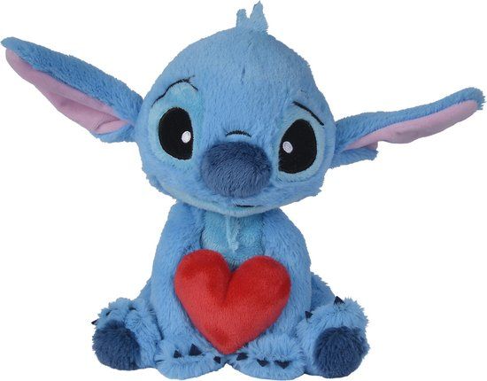Disney Stitch holding heart Plush - 25cm