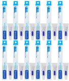 Vitis - Tandenborstel + Mini Tandpasta Whitening - 12 x 1 stuk - Voordeelverpakking