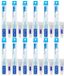 Vitis - Tandenborstel + Mini Tandpasta Whitening - 12 x 1 stuk - Voordeelverpakking