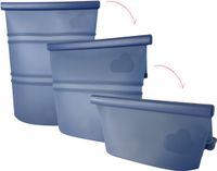 Owego Yummy Storage Bewaarzak voor voeding & moedermelk ijsblokjes - Verstelbare sluiting - 1 zak, 3 maten - Denim