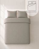HOOMstyle Dekbedovertrek met kussenslopen - luxe micro Percale - 200x220cm - 2 persoons - Taupe