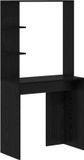 vidaXL Bureau Zwart Eiken Bewerkt Hout 78,5 x 37 x 154,5 cm